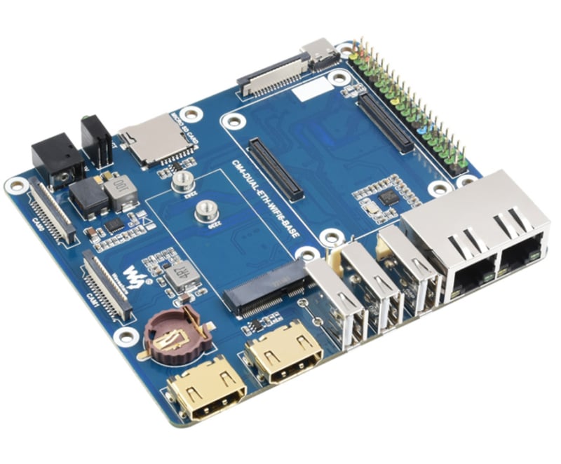 Raspberry Pi Wi-Fi 6 dvostruka mrežna ploča za proširenje s M.2 E-Key sučeljem