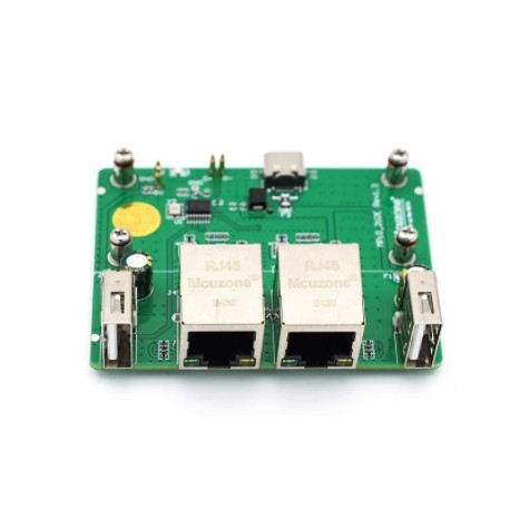 Raspberry Pi Zero 2W Gigabitna mrežna proširena pločica s USB Type-C, brzi Ethernet 300 Mbps ili više