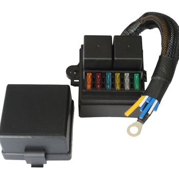 Cutie de siguranțe auto cu releu de 2 canale și bloc de siguranțe de 6 canale, unitate de control principal pentru cablajul compartimentului motor