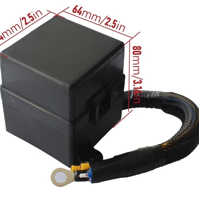 Cutie de siguranțe auto cu releu de 2 canale și bloc de siguranțe de 6 canale, unitate de control principal pentru cablajul compartimentului motor