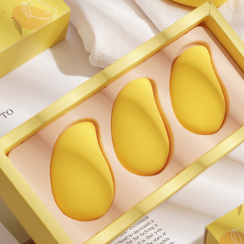 Mango sminktojás szivacs készlet – víz hatására megnő, puha szivacs alapozóhoz, korrektorhoz és fixáláshoz.