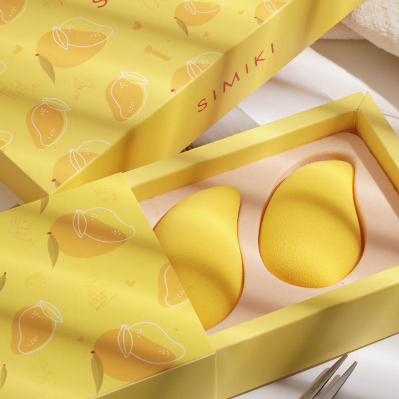 Mango sminktojás szivacs készlet – víz hatására megnő, puha szivacs alapozóhoz, korrektorhoz és fixáláshoz.