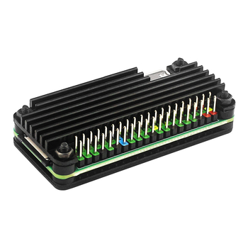 Алуминиев защитен корпус за Raspberry Pi Zero 2W с GPIO пинове и отвертка