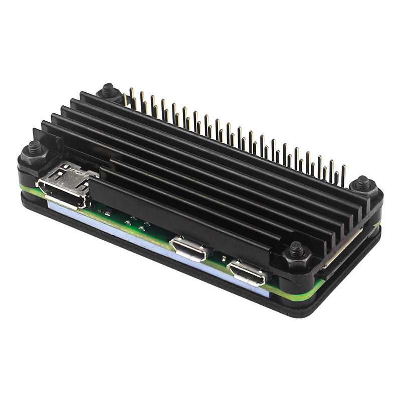 Алуминиев защитен корпус за Raspberry Pi Zero 2W с GPIO пинове и отвертка