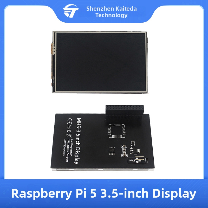 3,5-palcový displej pre Raspberry Pi 5 generáciu, rezistívny dotykový displej so stylusom