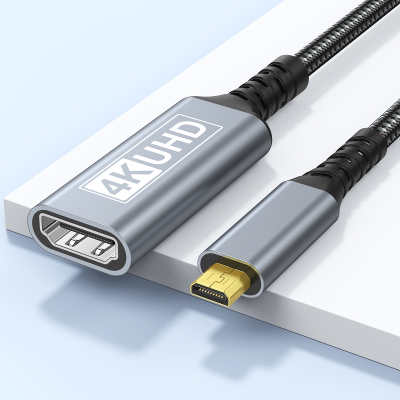 Καλώδιο micro/mini HDMI σε HDMI για φορητή οθόνη, Raspberry Pi και DSLR φωτογραφική μηχανή