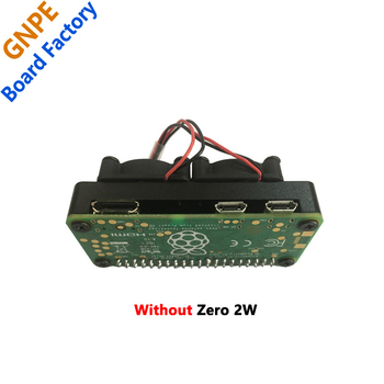Raspberry Pi Zero 2 W алуминиев корпус с охладител и двойни вентилатори
