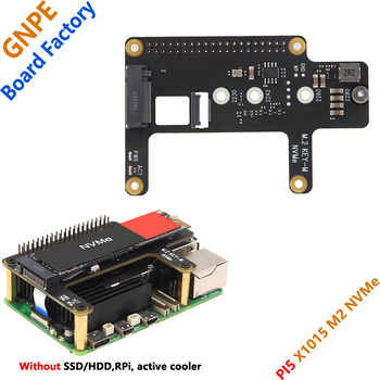 Raspberry Pi 5 X1015 PCIe към M.2 NVMe SSD разширителна платка