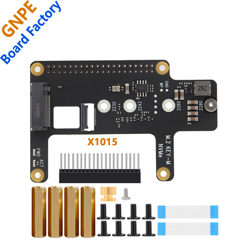 Raspberry Pi 5 X1015 PCIe към M.2 NVMe SSD разширителна платка