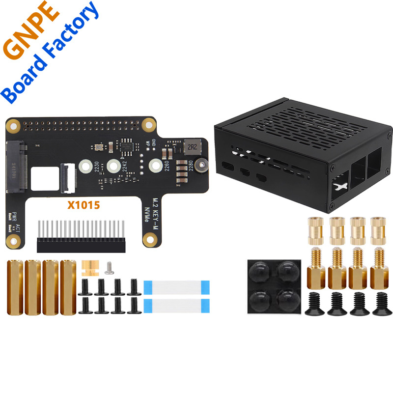 Raspberry Pi 5 X1015 PCIe към M.2 NVMe SSD разширителна платка