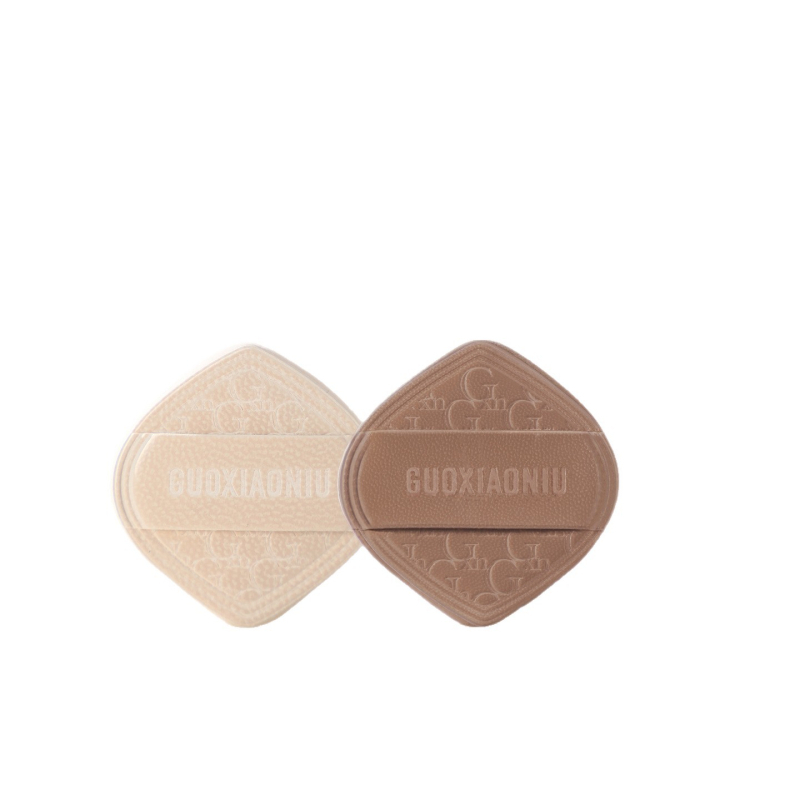 Guoxiaoniu mliječnako-kava nijansa: prstni puder puff, cushion blush, mini prst puff, beauty egg za highlighter i konturiranje
