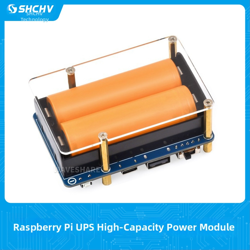 Raspberry Pi UPS napájací modul, veľká kapacita 21700, synchronizované nabíjanie a vybíjanie, 5V výstup