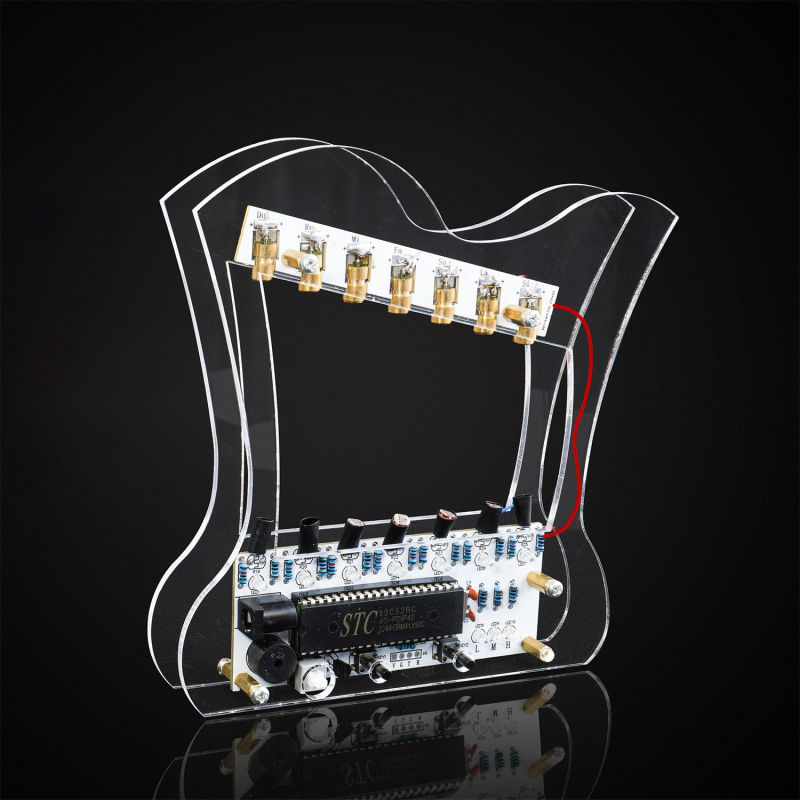 Mikrovezérlős lézeres elektronikus billentyűzet és harpa készlet – DIY technológia, forrasztás és összeállítás TJ-56-653