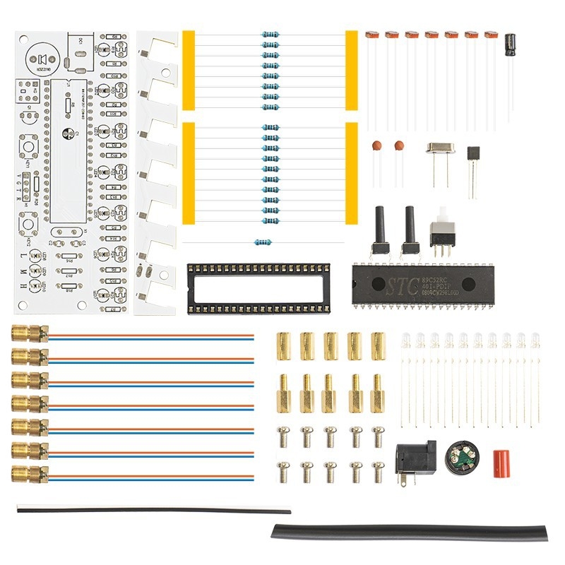 Mikrovezérlős lézeres elektronikus billentyűzet és harpa készlet – DIY technológia, forrasztás és összeállítás TJ-56-653