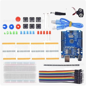 Hysenda UNO R3 13-в-1 Начален комплект с материнска платка, Breadboard с 400 дупки и LED комплект