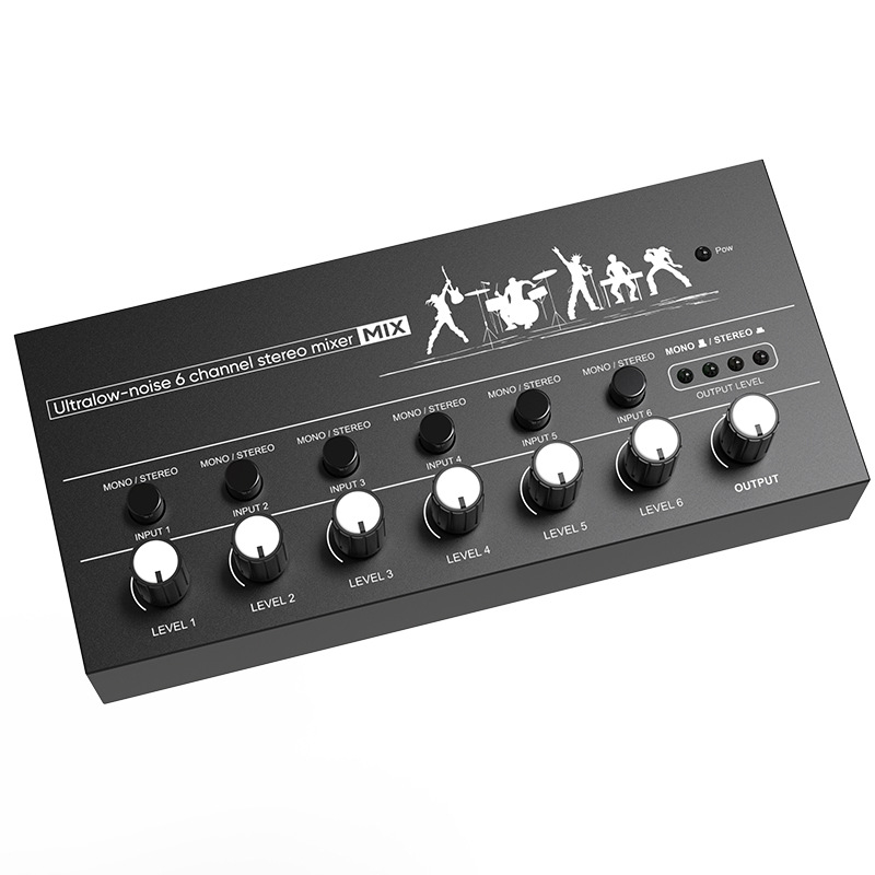 Mixer de sunet cu 6 și 8 canale, hub pentru instrumente, extensor, mini controler