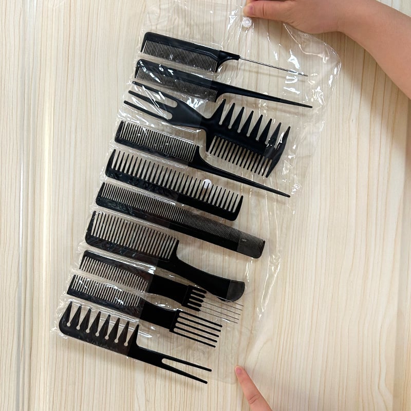Set od 10 češljeva za kosu za frizerski salon