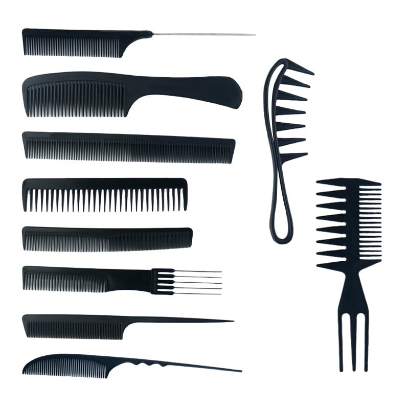 Set od 10 češljeva za kosu za frizerski salon