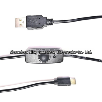Napájanie pre Raspberry Pi 4B so spínačom a káblom USB-A na USB-C s LED indikátorom