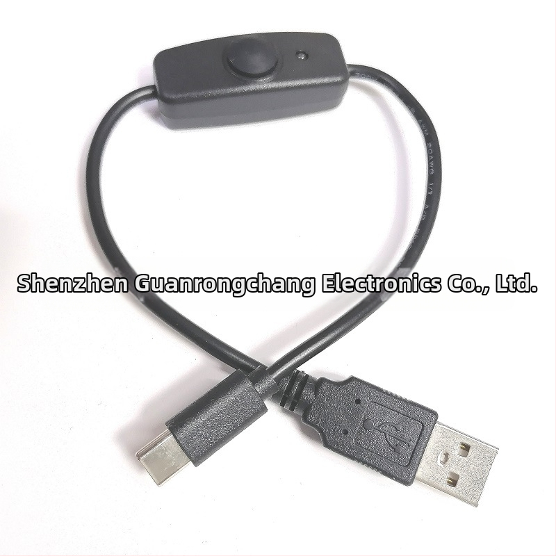 Napájanie pre Raspberry Pi 4B so spínačom a káblom USB-A na USB-C s LED indikátorom