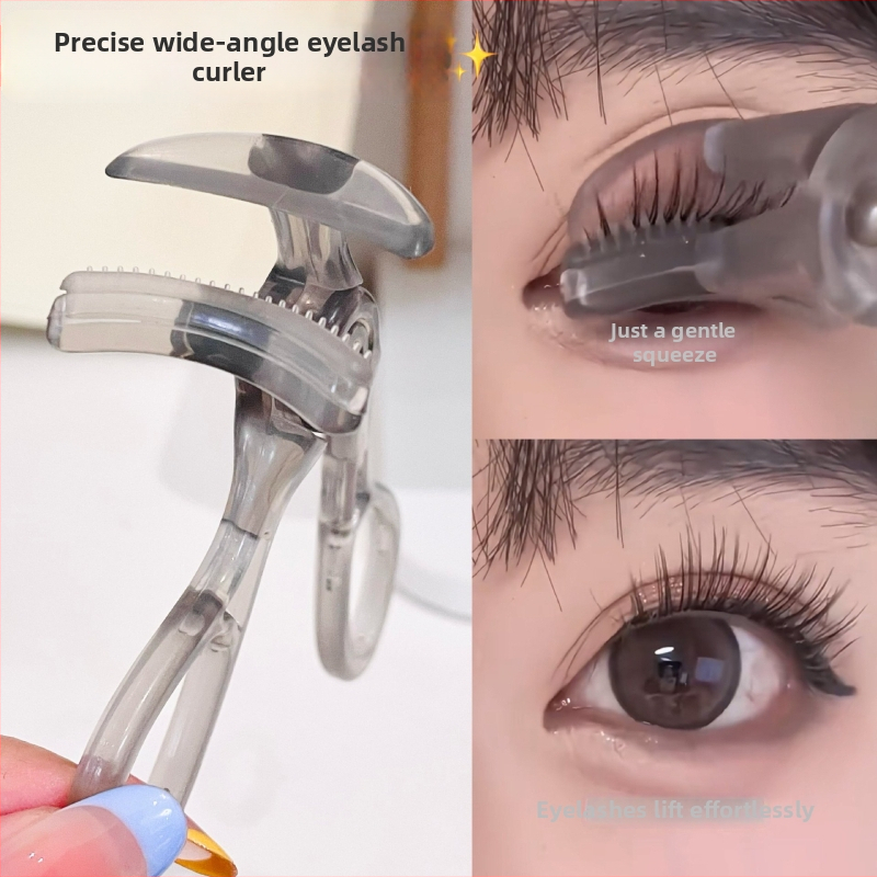 Doudou bezhraničný kliešte na mihalnice, prirodzené zvlnenie, dlhodobé tvarovanie, čiastočne širokouhlý klip, prenášateľný profesionálny nástroj na make-up