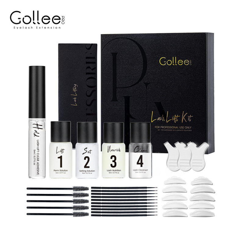 Gollee keratin szempilla perm készlet, természetes görbülettel és hosszú tartóssággal — szempilla ragasztó és formázó eszközök