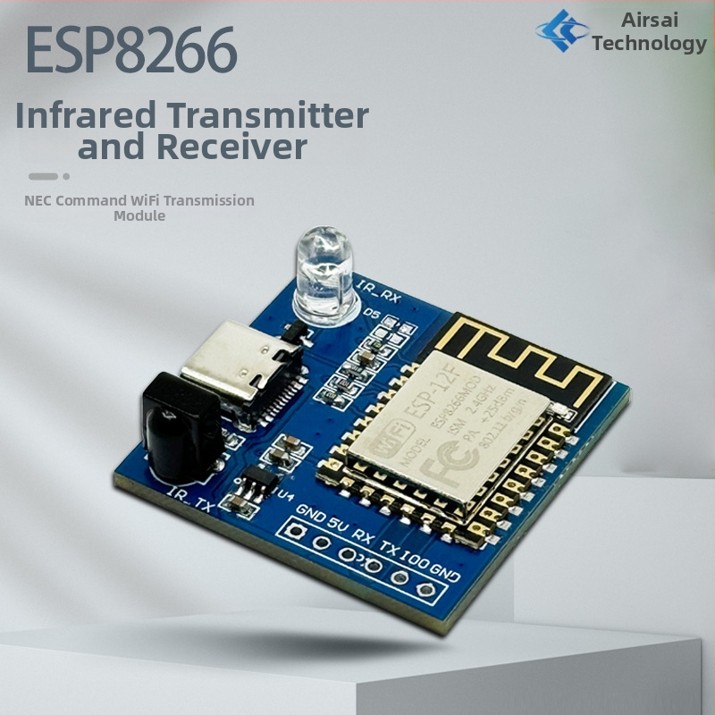 ESP8266 infravörös adó- és vevő modul NEC protokollal és WiFi passthrough