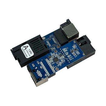 Mini Gigabit Single-Mode Száloptikai transzceiver SC csatlakozóval, 1 optikai port és 1 elektromos port