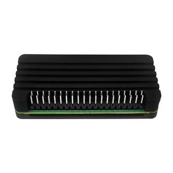 Алуминииев корпус за Raspberry Pi Zero 2 W със охладител и пинови изводи
