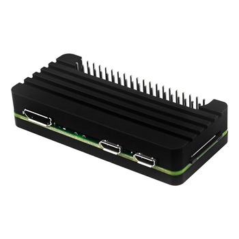 Алуминииев корпус за Raspberry Pi Zero 2 W със охладител и пинови изводи