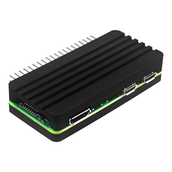 Алуминииев корпус за Raspberry Pi Zero 2 W със охладител и пинови изводи