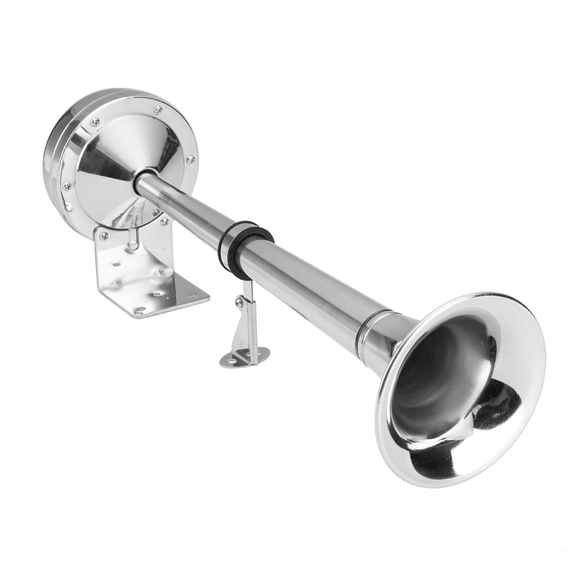 Električni klaxon od nehrđajućeg čelika za automobile i plovila, dvostruka i jednostruka cijev, 12V, LB-5519 LB-5520, 30W, 5Ω, 120 dB