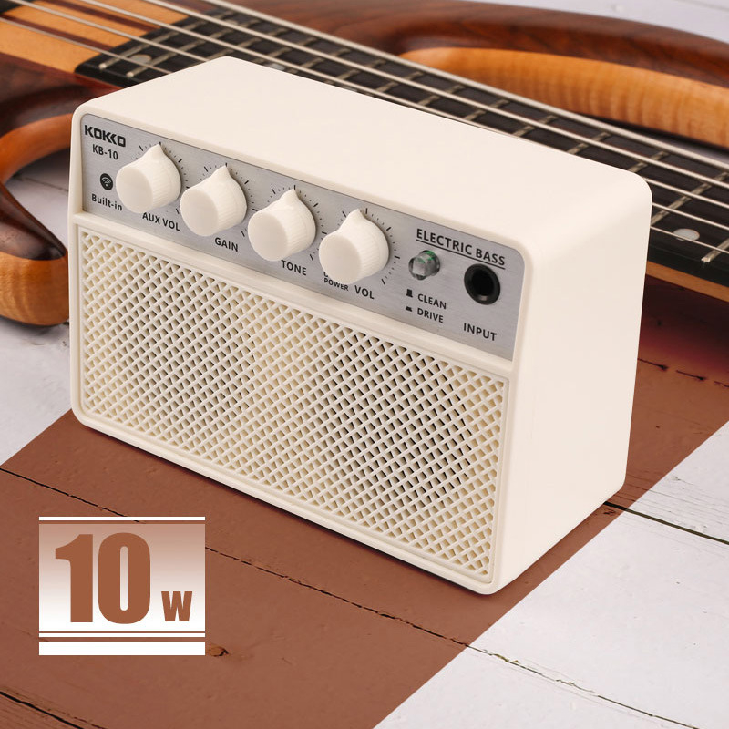 Портативен 10W Bluetooth говорител за електрическа китара и бас, мини аудио аксесоар за китара