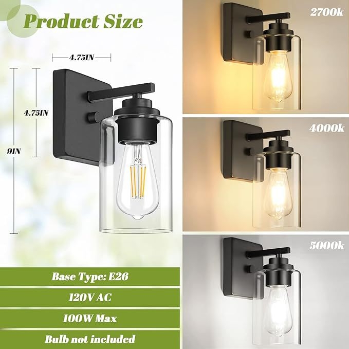 Zidna lampa u američkom stilu sa staklenim sjenilom za spavaću sobu, uz krevet, dnevni boravak, hodnik i kupaonu – industrijski moderni minimalistički dizajn