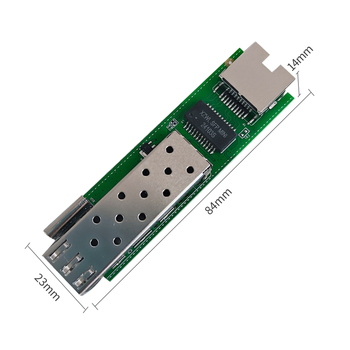 Giga-bites optikai transzceiver Type-C táplálású, 1 optikai bemenetből 1 elektromos kimenetbe konvertáló, multimodális, támogatja a visszafelé PoE-t