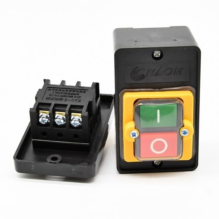 Buton de pornire impermeabil KA-5M/5H 380V/220V, universal pentru bormașină de bancă și mașină de tăiat