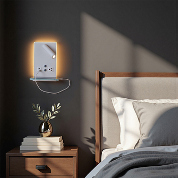 LED zidna lampa za čitanje za spavaću sobu i dnevni boravak, zidni nosač, moderni minimalistički stil, vrhunsko ambijentalno osvjetljenje