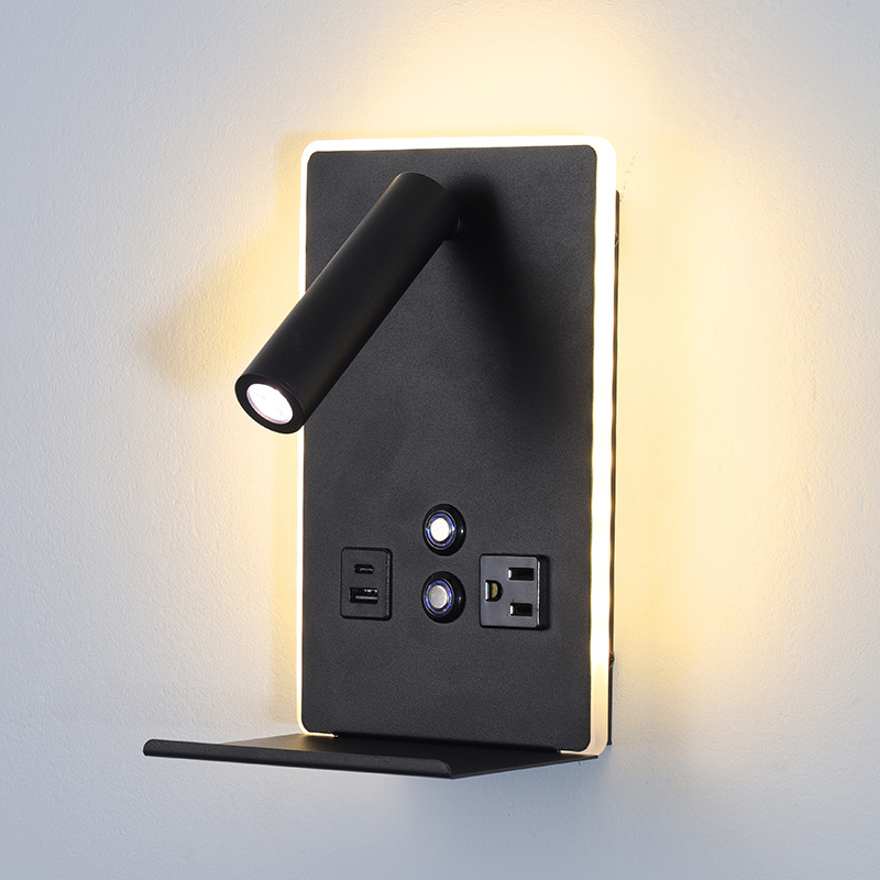 LED zidna lampa za čitanje za spavaću sobu i dnevni boravak, zidni nosač, moderni minimalistički stil, vrhunsko ambijentalno osvjetljenje