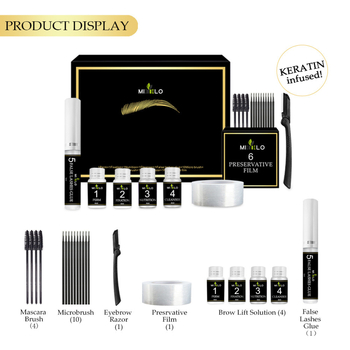 Set keratin pentru curlingul genelor și sprâncenelor — perm cu metodă rece, delicat
