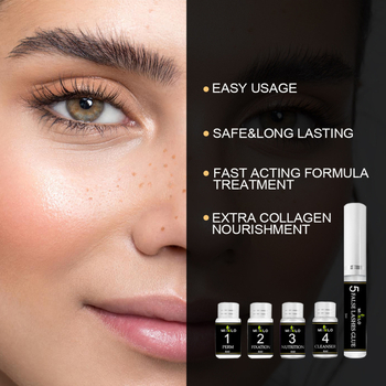 Set keratin pentru curlingul genelor și sprâncenelor — perm cu metodă rece, delicat