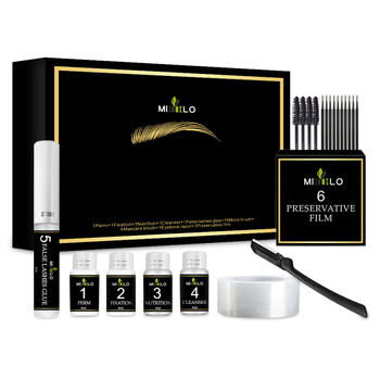 Set keratin pentru curlingul genelor și sprâncenelor — perm cu metodă rece, delicat