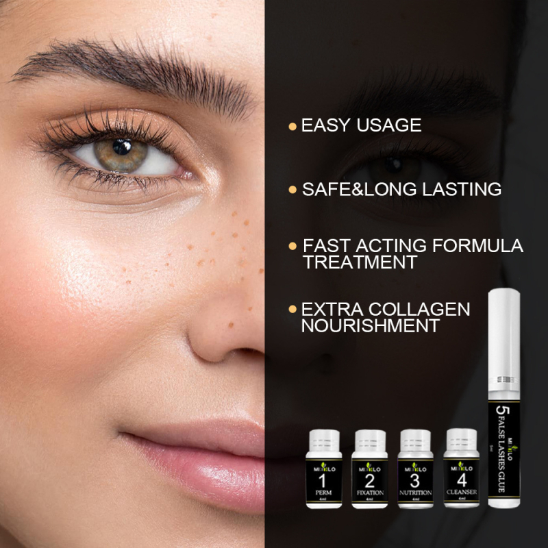Set keratin pentru curlingul genelor și sprâncenelor — perm cu metodă rece, delicat