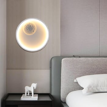 Nova noćna stenska lampa za spavaću sobu – moderni minimalistički LED s akrilnim sjenilom
