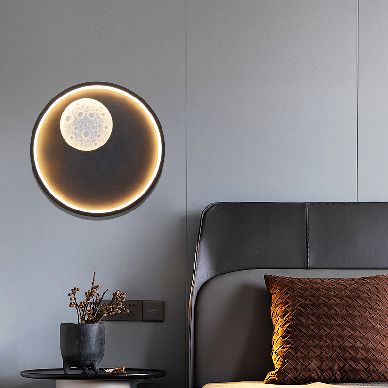Nova noćna stenska lampa za spavaću sobu – moderni minimalistički LED s akrilnim sjenilom