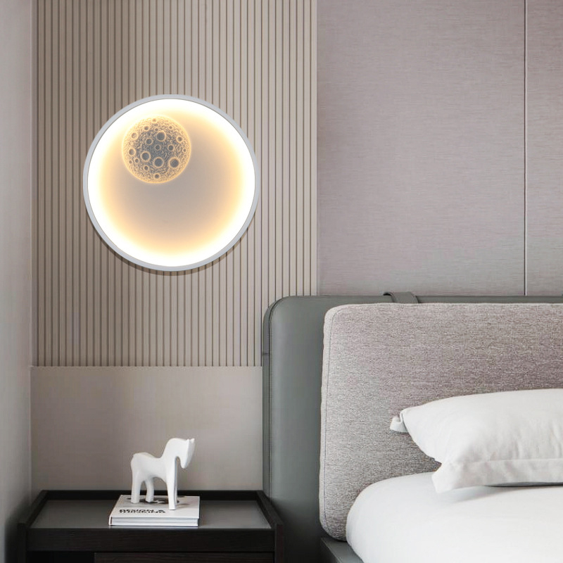 Nova noćna stenska lampa za spavaću sobu – moderni minimalistički LED s akrilnim sjenilom