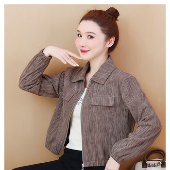2025 nova retro američkog stila jakna s dugim rukavima, kratka jakna za žene, Chanel-inspiriran casual stil