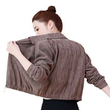 2025 nova retro američkog stila jakna s dugim rukavima, kratka jakna za žene, Chanel-inspiriran casual stil
