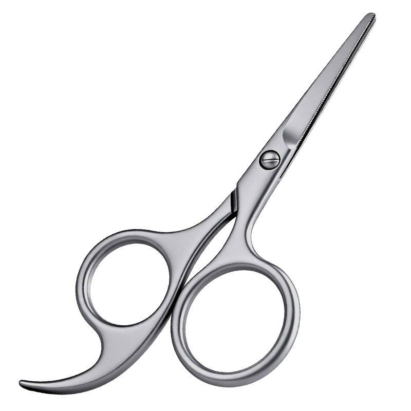 Foarfece cu dinți pentru firele de păr din nas, trimmer manual pentru nas cu cap rotund, foarfecioare mici pentru sprâncene și nări