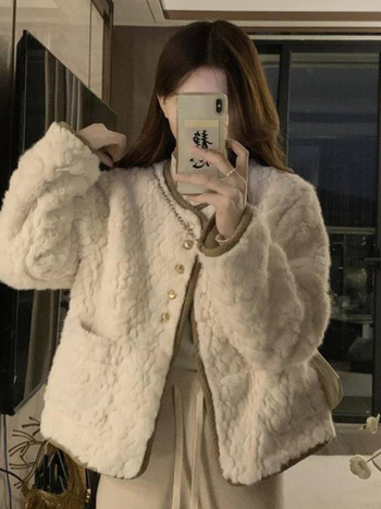 Ženski kratki kaput u korejskom stilu za jesen-zimu, elegantan kroj, udoban, dugi rukavi, A6722