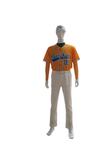 Amerikai stílusú professzionális baseball kardigán, gyorsan száradó anyaggal, egygombos, rövid ujjú, testreszabható egyenruha